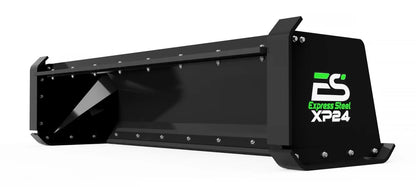 Express Steel 8' Pullback Snow Pusher | Model XP24 | Width 96" | 25 GPM | 35+ HP | For Skid Steers, Tractors & Loaders