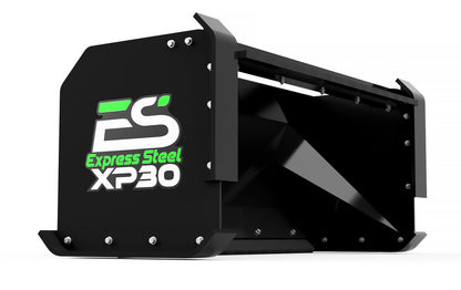 Express 6' Steel Snow Pusher | Model XP30 | Width 72" | 20-35 GPM | 30+ HP | For Skid Steers, Tractors & Loaders