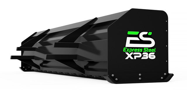 Express Steel 14' Snow Pusher | Model XP36 | Width 168" | 25 GPM | 85+ HP | For Skid Steers, Tractors & Wheel Loaders