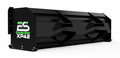 Express Steel 12' Snow Pusher | Model XP42 HD | Width 144" | 20-35 GPM | 85+ HP | For Skid Steers, Loaders & Tractors