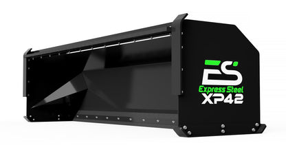 Express Steel 12' Snow Pusher | Model XP42 HD | Width 144" | 20-35 GPM | 85+ HP | For Skid Steers, Loaders & Tractors
