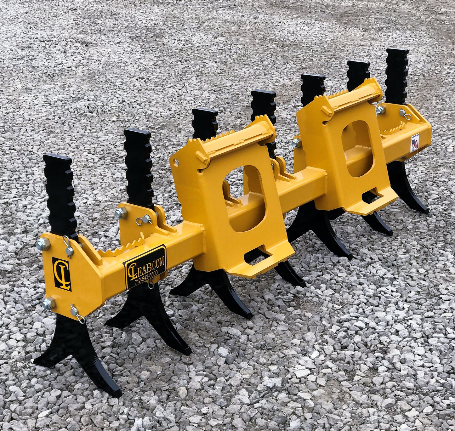 CL Fabrication Ripper | Model XR | Width 76" to 84" | Adjustable Tine Lengths 18” to 20” | For Skid Steer