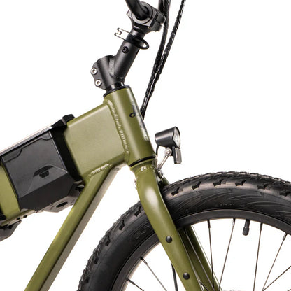 JackRabbit | Micro Electric Bike | Model XG Pro | 20” Suspension Tires | 749 W Hub Motor | 48+ Mile Range | 37 lb Lightweight Frame | For Urban Commuting, Travel & Off-Road Fun