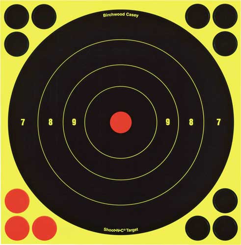 B/c Target Shoot-n-c 8" - Bull's-eye 30 Targets