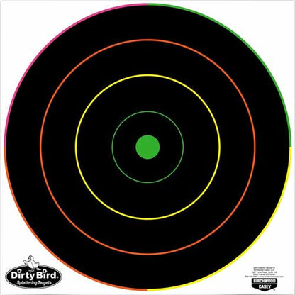 B/c Target Dirty Bird 12"multi - -color Bull's-eye 10 Targets