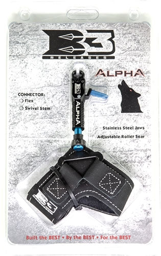 B3 Archery Release Alpha Dual - Jaw Swivel Stem Black
