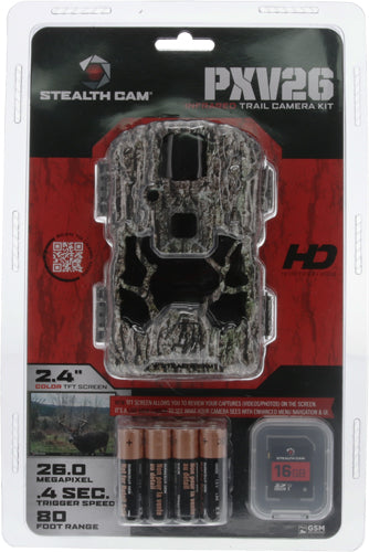 Stealth Cam Trail Cam Prevue - 26mp/720p Camo Battery/sd Card