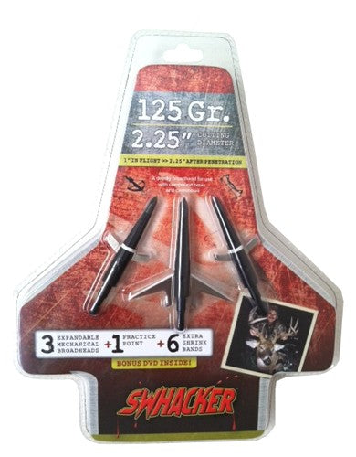 Swhacker Broadhead 2-blade - 125gr 2.25" Cut 3/pk
