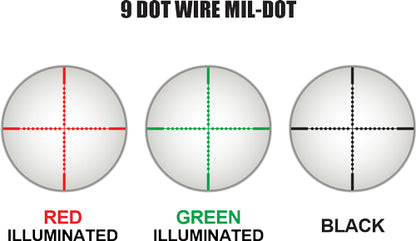 Utg Scope 6-24x50 1" Ao - 36 Color Illuminated Mil-dot