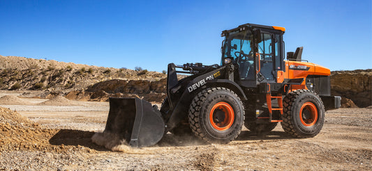 Develon | Wheel Loader | Model DL200-7 | Width 8' 4.4" | Horsepower 142.1 HP | For Construction, Agriculture, & Snow Removal