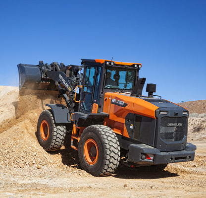 Develon | Wheel Loader | Model DL200-7 | Width 8' 4.4" | Horsepower 142.1 HP | For Construction, Agriculture, & Snow Removal