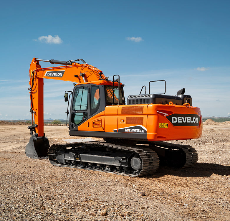 Develon | Crawler Excavator | Model DX200LC-7 | Dig Depth 20' 0" | 138.1 hp | 25 Tons | | For Demanding Construction & Large-Scale Earthmoving