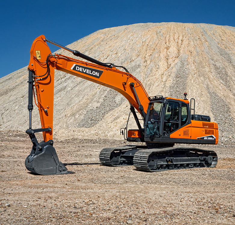 Develon | Crawler Excavator | Model DX200LC-7 | Dig Depth 20' 0" | 138.1 hp | 25 Tons | | For Demanding Construction & Large-Scale Earthmoving