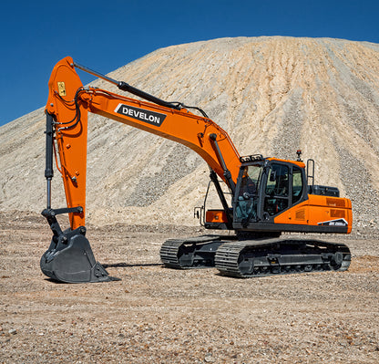 Develon | Crawler Excavator | Model DX200LC-7 | Dig Depth 20' 0" | 138.1 hp | 25 Tons | | For Demanding Construction & Large-Scale Earthmoving