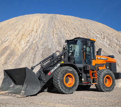 Develon | Wheel Loader | Model DL250TC-7 | Width 8' 11.8" | Horsepower 171.6 HP | For Construction, Agriculture, & Material Handling