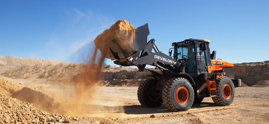 Develon | Wheel Loader | Model DL220-7 | Width 8' 4.4" | Horsepower 159.6 HP | For Construction, Agriculture & Material Handling