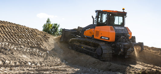 Develon | Dozer | Model DD130 XL | Width 10' 2" | Horsepower 146.1 HP | For Heavy Grading, Construction, & Site Development