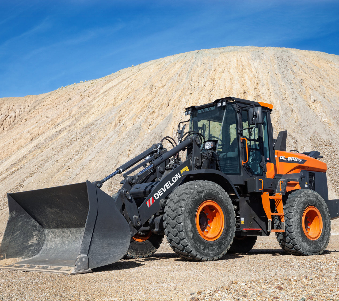 Develon | Wheel Loader | Model DL200TC-7 | Width 8' 4.4" | Horsepower 142.1 HP | For Construction, Agriculture & Material
