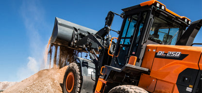 Develon | Wheel Loader | Model DL250-7 | Width 8' 11.9" | Horsepower 171.6 HP | For Construction, Agriculture & Heavy Lifting