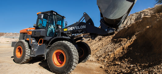Develon | Wheel Loader | Model DL250-7 | Width 8' 11.9" | Horsepower 171.6 HP | For Construction, Agriculture & Heavy Lifting