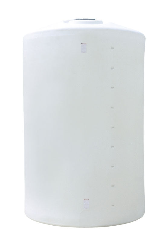 Norwesco 6502 Gallon Plastic Vertical Liquid Storage Tank without Fittings in White