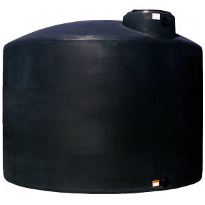 Norwesco 15500 Gallon Plastic Vertical Water Storage Tank without Fittings in Black