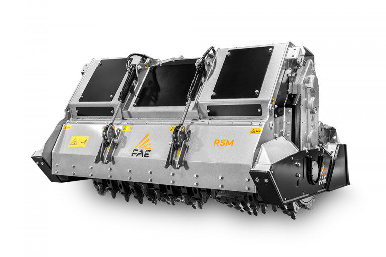 FAE | RSM Stone Crusher | Model 200 To 225 | Width 81.9" To 91.3" | Crushes Stone Up to 20 Inches, 16 Inches Deep | Horsepower 200 To 360 HP | For Tractors