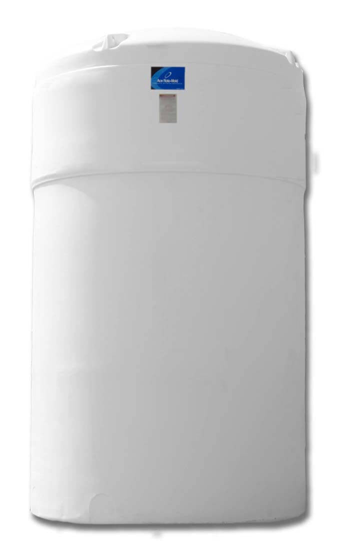 Norwesco 7800 Gallon Plastic Vertical Liquid Storage Tank in White