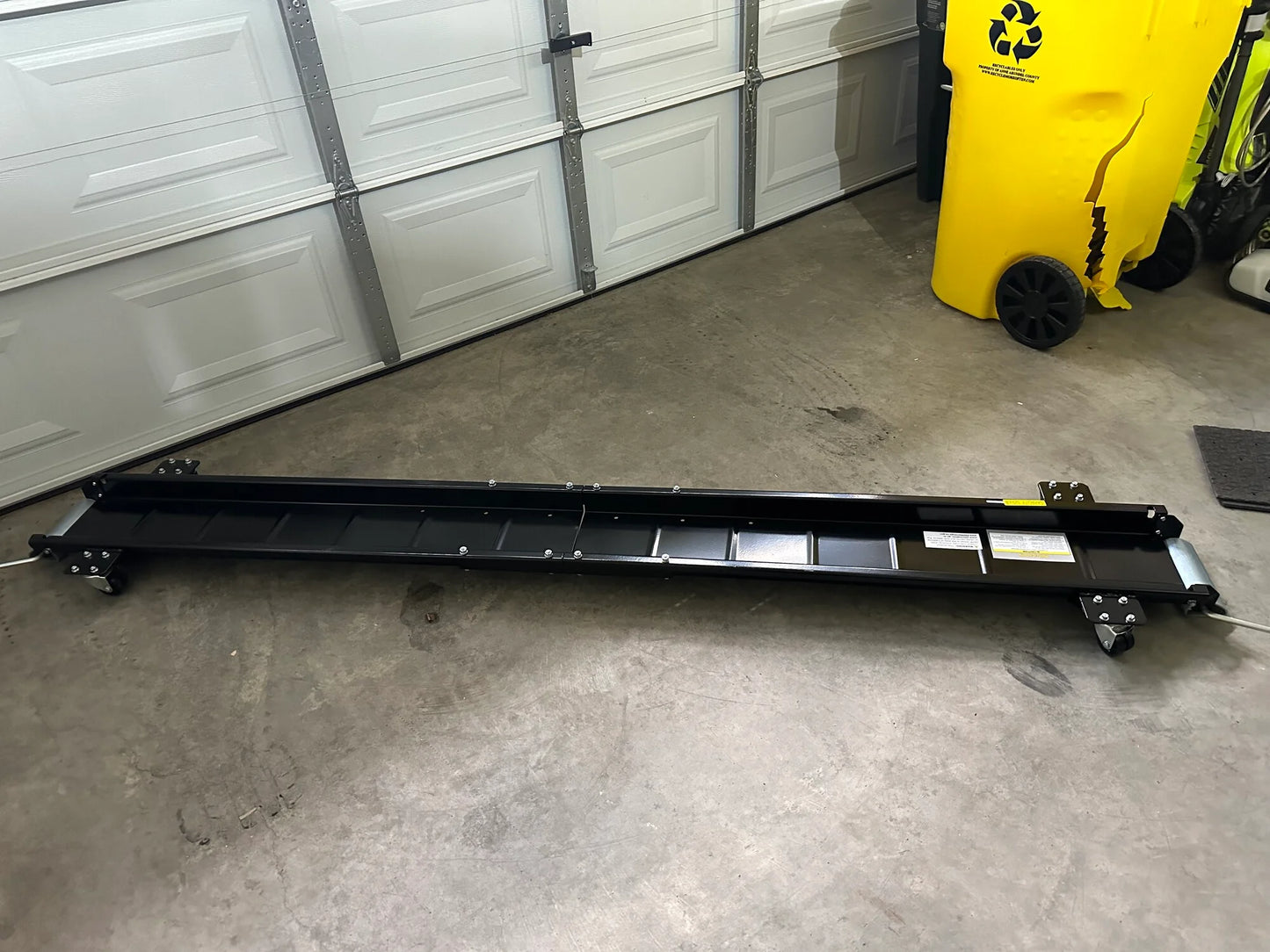 Black Widow Cruiser & Chopper Motorcycle Dolly | Model CRUISER-DOLLY | Track Size 94" x 8" | Capacity 1,250 lb | For Cruiser & Chopper Motorcycles