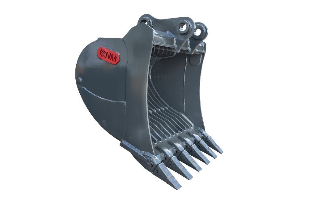 NM Attachments Heavy Duty Skeleton Bucket | Model 25SK Series | 48"-54" Attachment Size | 55,000LBS-65,000LBS | For Excavator