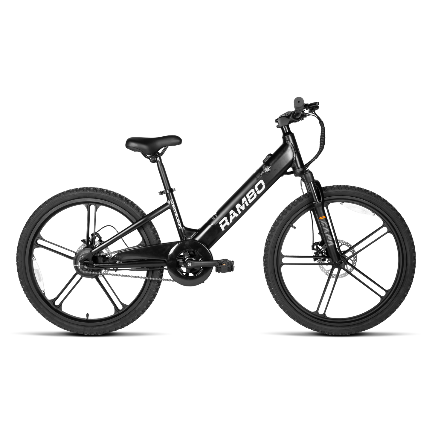 Rambo | E-Bike | Model Kid's 24" Chameleon | 250W Rear Hub Motor | 24V 10.5Ah Integrated Battery | Up to 15 Miles Range | Speed Up-To 17 Mph | For Kids Ages 9–14