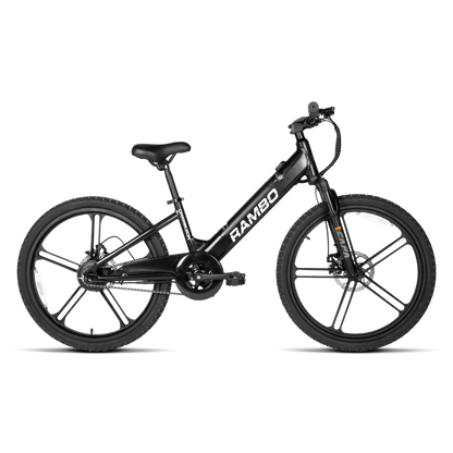 Rambo | E-Bike | Model Kid's 24" Chameleon | 250W Rear Hub Motor | 24V 10.5Ah Integrated Battery | Up to 15 Miles Range | Speed Up-To 17 Mph | For Kids Ages 9–14