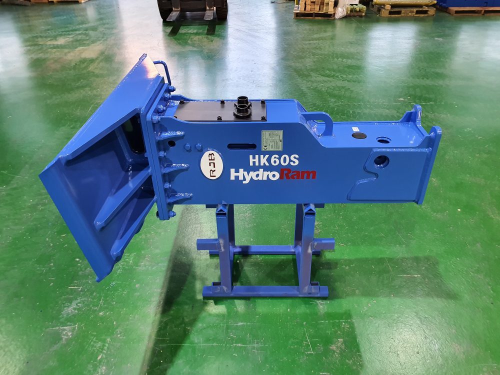 HydroRam HK60 Skid Steer Hydraulic Hammer | Overall Length 72.2" | For 12-21.1 GPM Skid Steers
