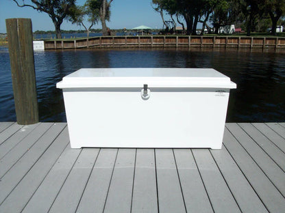 RIO MARINE CUSTOMS | Sea Line Dock Box | Model SLDB50 | 51" W x 27" H x 24" D | Lightweight Build | Affordable Marine Storage Solution
