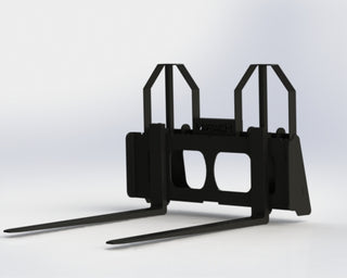 Martatch | Pallet Forks Hydraulic Spread | Model MFSPF Series | Tine Length 48" To 60" | Carriage 48" to 72" | Hydraulic Flow 15 To 30 GPM | For Skid Steers