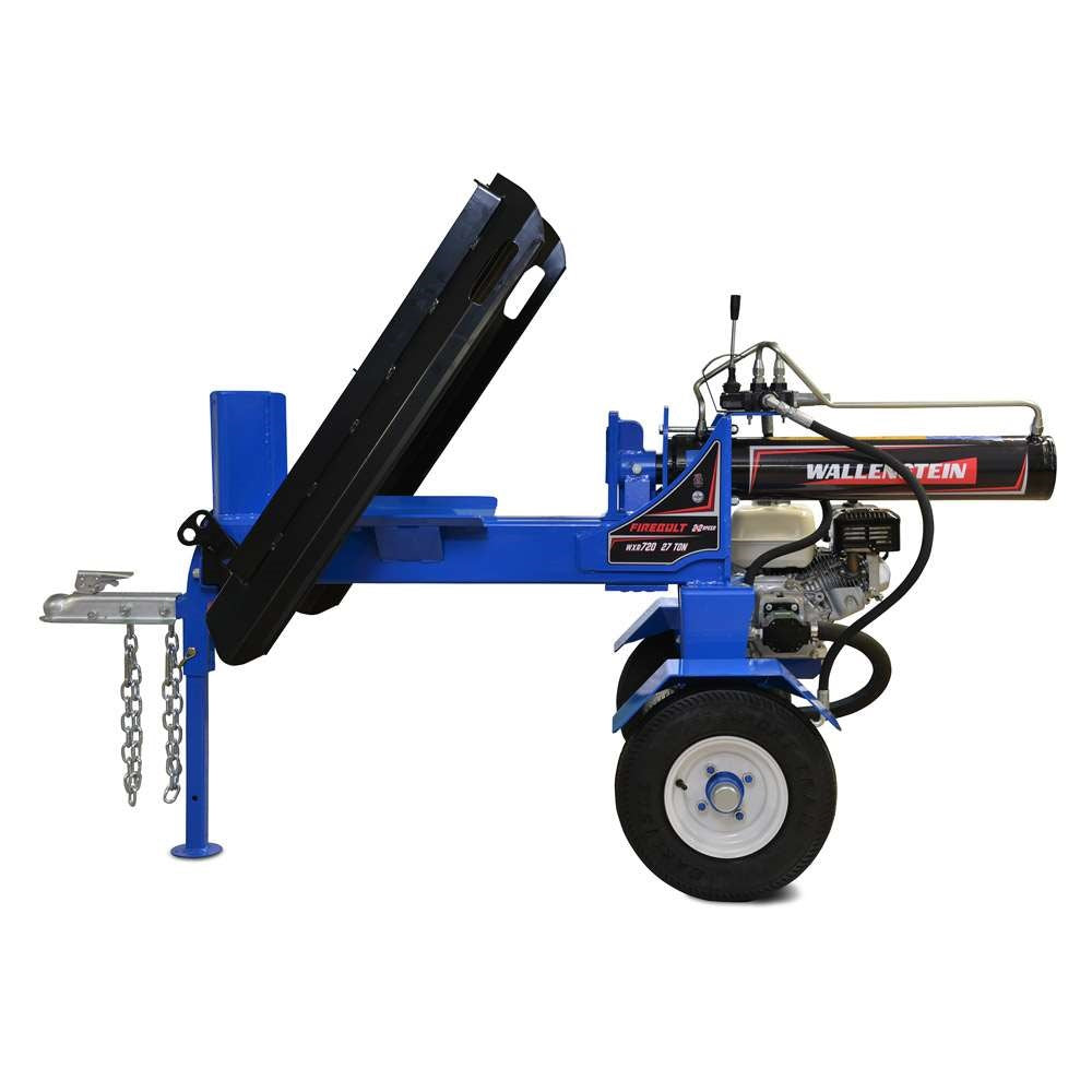 Wallenstein | Firebolt Log Splitter | Models WXR720 & WXR720L | Width 24" Split Opening | 27 Ton Split Force | For Heavy-Duty Wood Processing