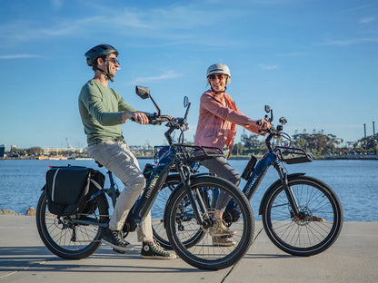 Himiway | Electric Bike | Model A7 Commuter | 27.5 x 2.4” Tires | 750W Hub Motor | 65 Mile Range | 400 lb Payload | Full Suspension Comfort | For Urban Comfort & All-Terrain Exploration