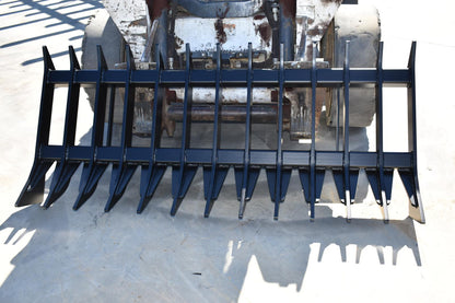 Loflin Fabrication Root Rake | Width 60"-96" | Hydraulic Flow Range 15–25 GPM | For Skid Steers