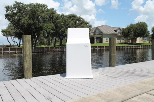 RIO MARINE CUSTOMS | Fiberglass Boat Console | Model CMCC03 | 24" W x 48" H x 24" D | Space-Saving Design | For 16' to 20' Feet Boats