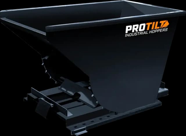ProTilt Self-Dumping & Bump Release Hopper | Standard Duty | Volume Capacity 0.25 - 3.00 cu yd | Width 30" - 68" | For Fork Lifts