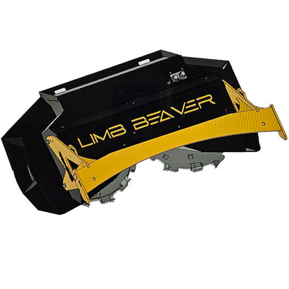 Limb Beaver Twin Disc Mulcher (TDM) | Cutting Path 72” (Two 36” Discs) | 35–50 GPM | For Skid Steers