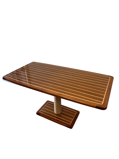 MariTeak™ 32" x 60" Rectangle Teak & Holly / Sapele Table