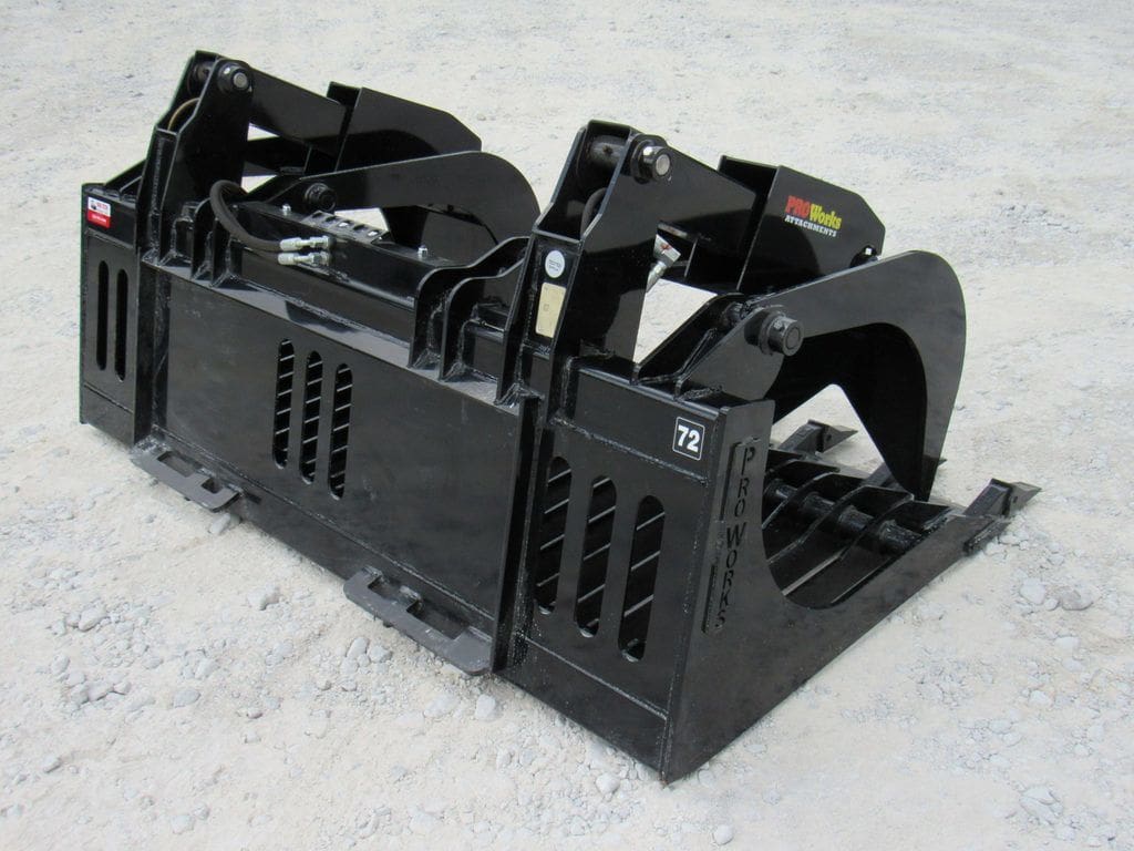 ProWorks 6' Rock Grapple | Width 72" | 15-25 GPM | For Skid Steers