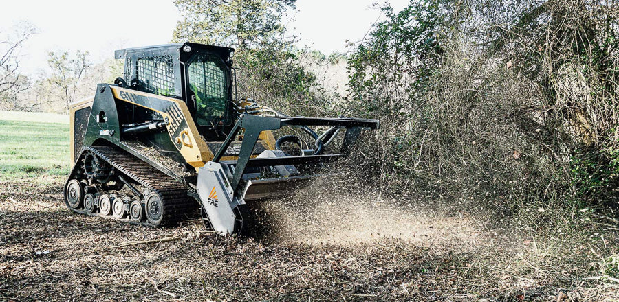 FAE | Forestry Mulcher With Bite Limiter Technology | Model DML/SSL/VT150 BL | Width 59" | Hydraulic Flow 12–30 GPM | For Skid Steers