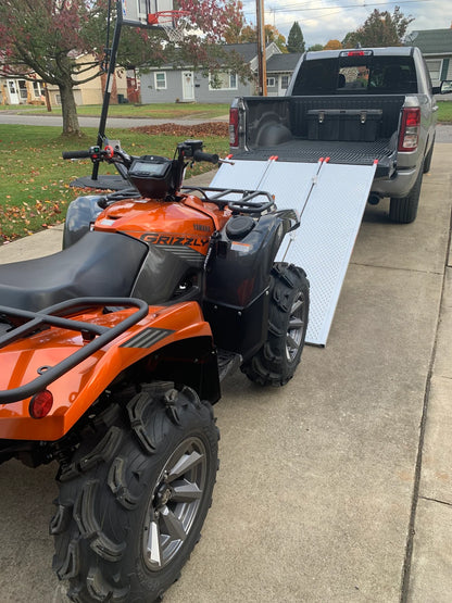 Black Widow Folding ATV Ramp | Model TFS-9454 | 54" Extra-Wide | Capacity 1,500 lb | Horsepower 15 To 20 HP | For ATVs & UTVs Loading