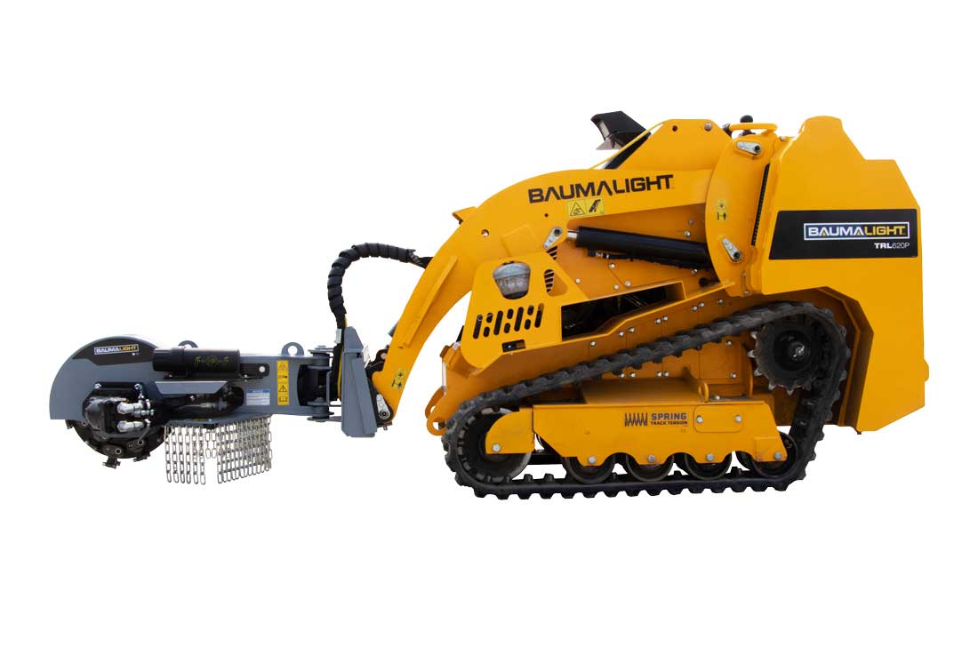 Baumalight Stump Grinder | Model S14, S16 & S18 | Rotor Size 18" To 24" | Hydraulic Flow Range 10 To 22 GPM | For Mini Skid Steer