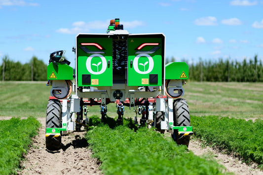 NaioTechnologies Orio Autonomous Tool Carrier for Vegetables and Industrial Crops | High-Precision Weeding | GNSS RTK Guidance | Up to 6 Batteries