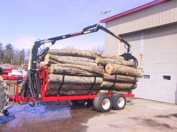 Machinerie AM Inc | "JMS" & "AM" Log Loaders  | Boom rotation angle 360°