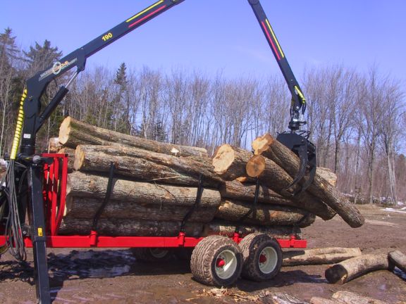 Machinerie AM Inc | "JMS" & "AM" Log Loaders  | Boom rotation angle 360°