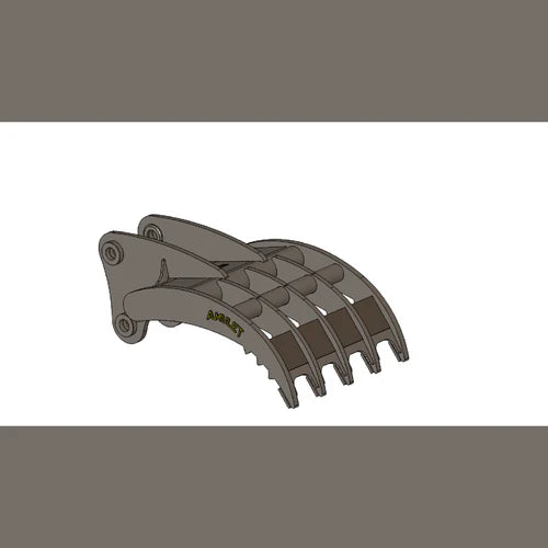 Amulet HoeMate Demolition Rake | Model Multi-Tine R-Series | Machine Size 40 Tons | For Excavators & Backhoes